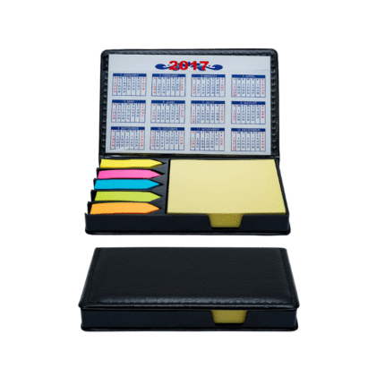 PU Memo Pad- branded stationery for corporate gifting in Singapore with custom logo branding.The PU Memo Pad features a sleek, leather-like cover for a professional and stylish look. I