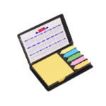 PU Memo Pad- branded stationery for corporate gifting in Singapore with custom logo branding.The PU Memo Pad features a sleek, leather-like cover for a professional and stylish look.