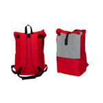 Rolltop Backpack- branded bags and pouches for corporate gifting in Singapore with custom logo branding. The rolltop backpack offers a modern, versatile design with adjustable storage capacity and a secure roll-top closure.
