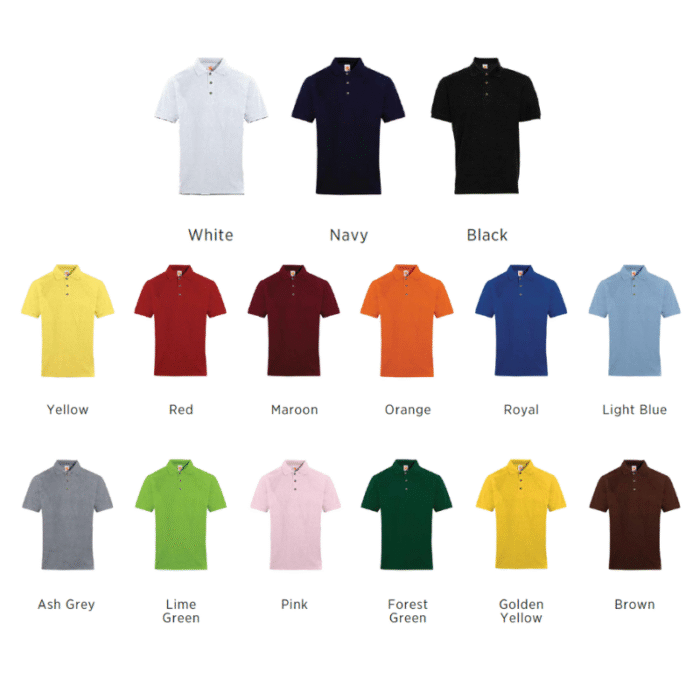 Short Sleeve Polo Shirt - branded apparel for corporate gifting in Singapore with custom logo branding. This short sleeve polo shirt features a classic design with breathable fabric for all-day comfort. Perfect for casual or professional settings, it’s a versatile choice for everyday wear.