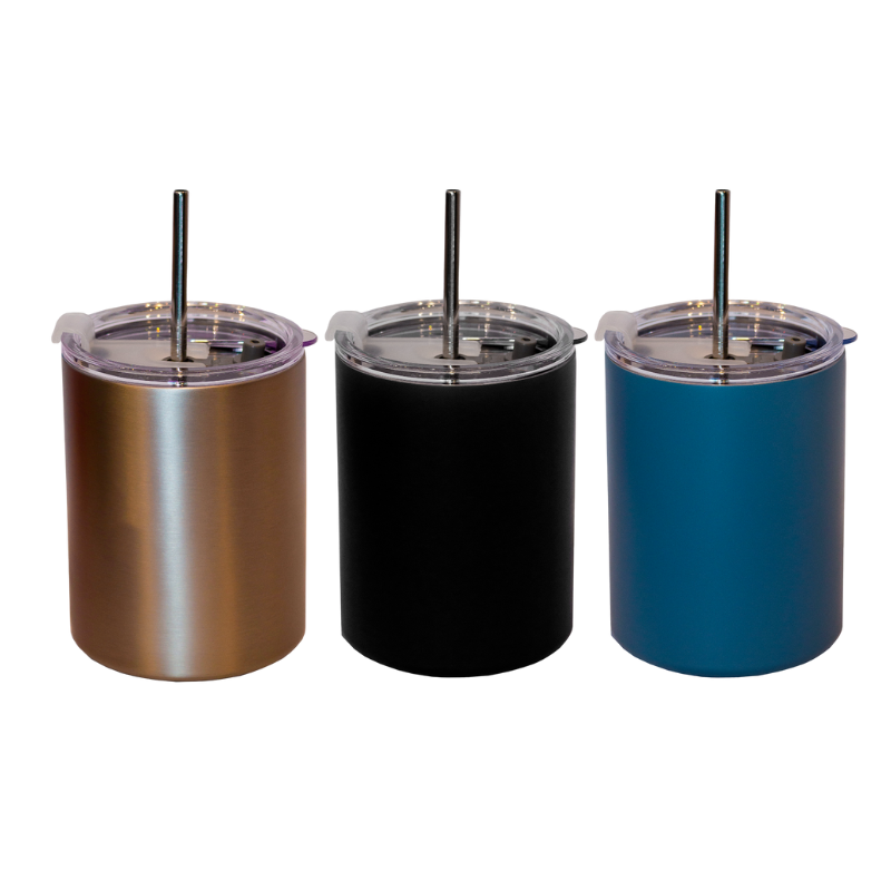 Stainless Steel Tumbler Mug with Straw - branded drinkware for corporate gifting in Singapore with custom logo branding. This stainless steel tumbler mug with straw is ideal for enjoying cold drinks throughout the day.