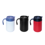 Thermos Mug with Handle- branded drinkware for corporate gifting in Singapore with custom logo branding. This Thermos mug with handle keeps your drinks hot or cold for hours, perfect for home or on-the-go use.