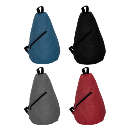 Triangle Sling Bag - branded bags and pouches for corporate gifting in Singapore with custom logo branding. The triangle sling bag features a compact, ergonomic design that fits comfortably across the body for hands-free convenience.