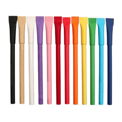 Recycled Paper Pen with Cap - Stationery corporate gifts for corporate gifting in Singapore with custom logo branding.Write smoothly while making an eco-friendly choice with this recycled paper pen. Lightweight and capped for convenience, it’s perfect for everyday use at home, school, or the office.