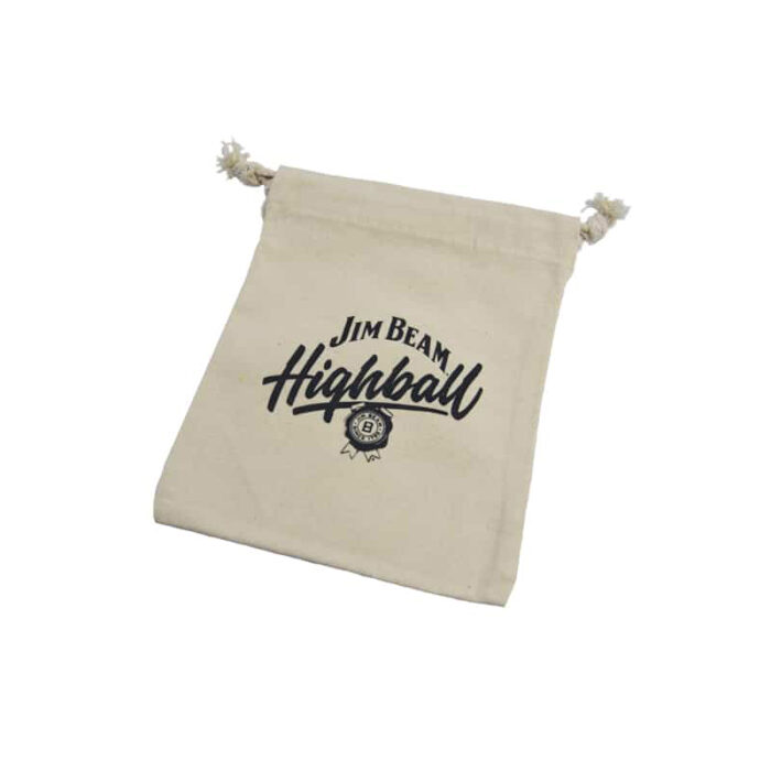 Canvas Drawstring Pouch - branded bags and pouches for corporate gifting in Singapore with custom logo branding. This canvas drawstring pouch is lightweight, reusable, and eco-friendly.