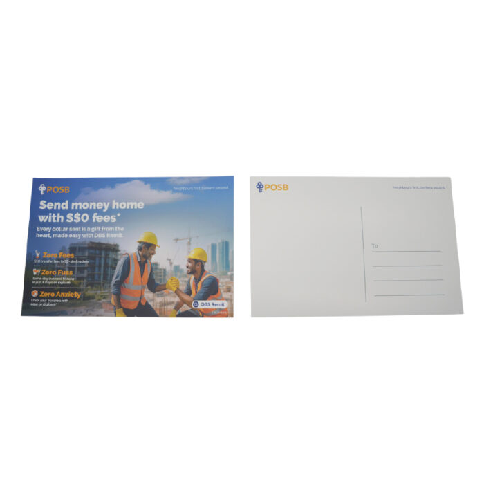 Customised Card- custom corporate gift for corporate gifting in Singapore with custom logo branding. Personalise your greeting card, invitation card, or postcard with your own message or design.