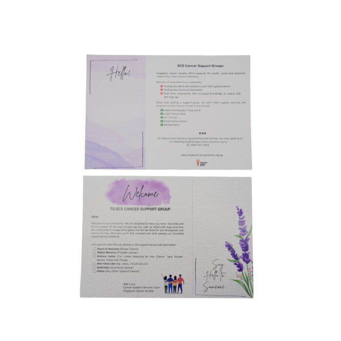 Customised Card- custom corporate gift for corporate gifting in Singapore with custom logo branding. Personalise your greeting card, invitation card, or postcard with your own message or design.
