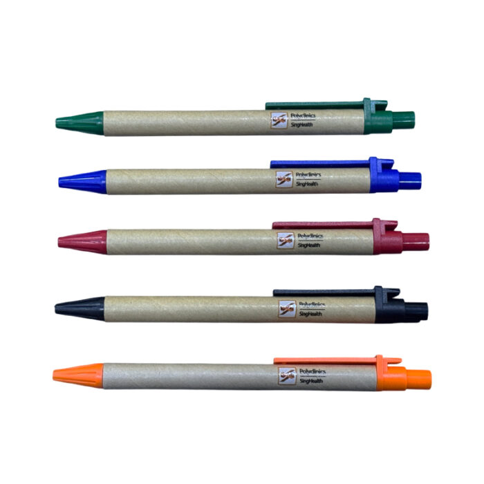 Eco Kraft Pen - Stationery corporate gifts for corporate gifting in Singapore with custom logo branding.Eco Kraft Pen is a sustainable writing tool made from kraft paper and minimal plastic. It's lightweight, eco-friendly, and perfect for everyday use.