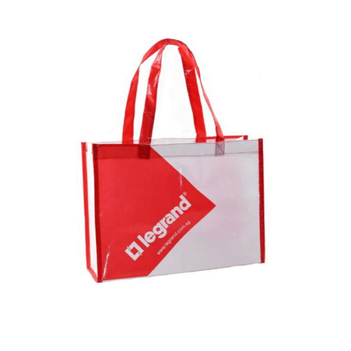 Laminated Non Woven Bag - branded bags and pouches for corporate gifting in Singapore with custom logo branding. Laminated non-woven bags are strong, reusable, and resistant to moisture.