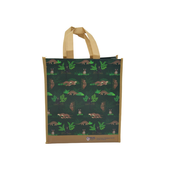 Laminated Non Woven Bag - branded bags and pouches for corporate gifting in Singapore with custom logo branding. Laminated non-woven bags are strong, reusable, and resistant to moisture.