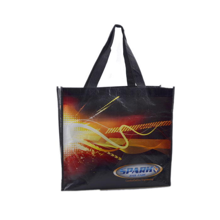 Laminated Non Woven Bag - branded bags and pouches for corporate gifting in Singapore with custom logo branding. Laminated non-woven bags are strong, reusable, and resistant to moisture.