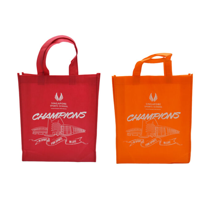 Non-Woven Bag - branded bags and pouches for corporate gifting in Singapore with custom logo branding. Non-woven bags are eco-friendly, reusable alternatives to plastic bags.