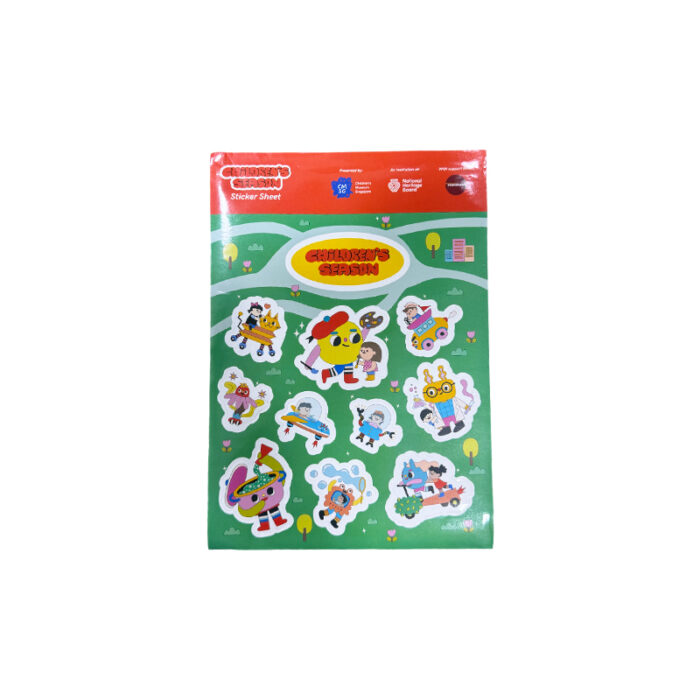 Sticker - Stationery corporate gifts for corporate gifting in Singapore with custom logo branding. This eye-catching sticker is perfect for events, adding a fun and memorable touch to giveaways, gift bags, or decor. Its durable, waterproof design ensures it lasts long after the event is over.