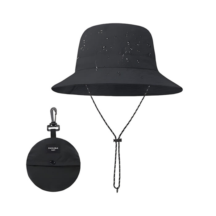 Foldable Bucket Hat - branded apparel for corporate gifting in Singapore with custom logo branding. This foldable bucket hat is lightweight and travel-friendly, perfect for events and everyday wear.
