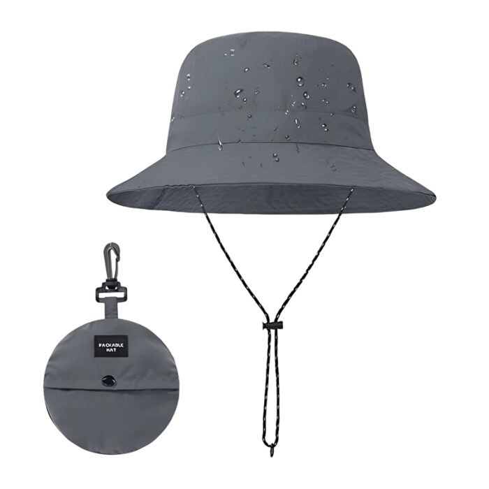 Foldable Bucket Hat - branded apparel for corporate gifting in Singapore with custom logo branding. This foldable bucket hat is lightweight and travel-friendly, perfect for events and everyday wear.