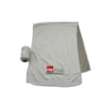 Pocket Size Towel with Casing - lifestyle corporate gifts for corporate gifting in Singapore with custom logo branding. This pocket-size towel comes with a durable silicone casing for easy, hygienic storage.