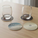 Pulpboard Paper Coaster - lifestyle corporate gifts for corporate gifting in Singapore with custom logo branding. Pulpboard paper coaster is a lightweight, absorbent coaster made from thick paperboard.