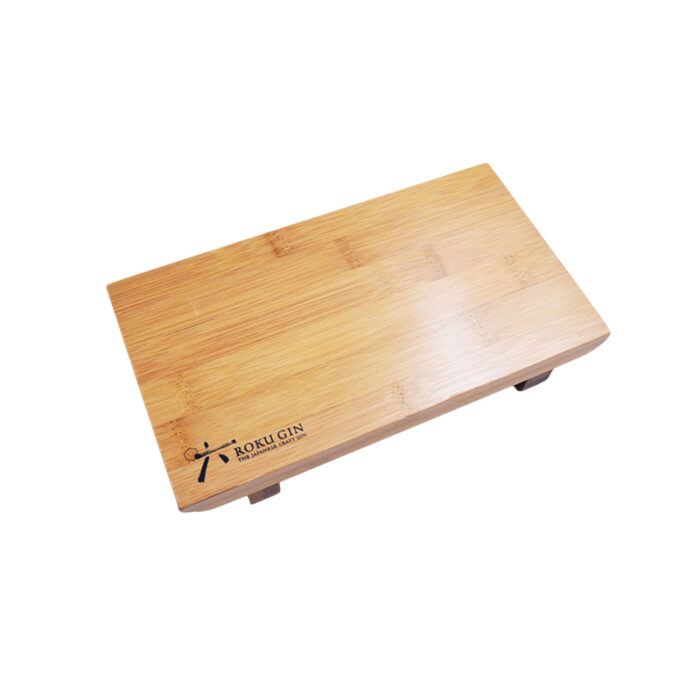 Wooden tray -custom packaging for corporate gifting in Singapore with custom logo branding.