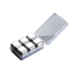 Stainless Steel Ice Cubes - custom corporate gift for corporate gifting in Singapore with custom logo branding. Stainless steel ice cubes are perfect for events where style and practicality matter, keeping drinks cold without dilution.
