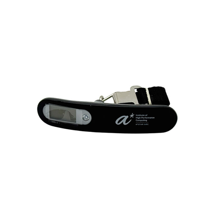 Travel Luggage Weighing Scale - Travel corporate gifts for corporate gifting in Singapore with custom logo branding.This travel luggage weighing scale is a handy, portable tool to check your bag’s weight before a trip. Perfect for event gift and travel.