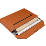 A4 PU Folder - Stationery corporate gifts for corporate gifting in Singapore with custom logo branding. Stylish and durable A4 PU folder, perfect for organizing documents, notes, and stationery. The front features a zipper compartment, providing secure storage for small essentials like pens, cards, or receipts.