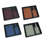 Customised PU Passport Holder and Luggage Tag Set Singapore - Travel gifts for corporate gifting in Singapore with custom logo branding.This PU leather passport holder and luggage tag set designed for modern travelers. Perfect as a thoughtful gift for clients, employees, or loved ones, this set can be customized with your company logo.