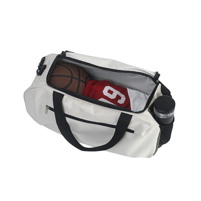 Sport Bag - Bags & Pouches corporate gifts for corporate gifting in Singapore with custom logo branding. Sport bag with front zipper compartment for easy access to essentials. Features 1 mesh pocket on right side for bottles or small items.