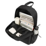 Travel Backpack - Bags & Pouches corporate gifts for corporate gifting in Singapore with custom logo branding.This travel backpack features a sleek, durable design perfect for daily commuting or trips. It comes with a luggage strap, allowing you to securely attach it to your suitcase for easy transport.