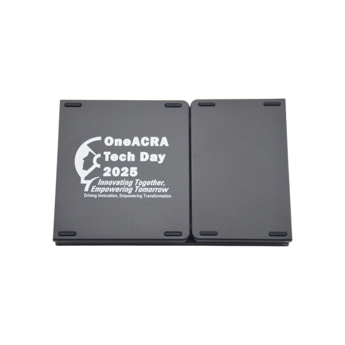 Foldable Wireless Bluetooth Keyboard - branded tech gifts for corporate gifting in Singapore with custom logo branding. Foldable wireless Bluetooth keyboard features a slim, portable design for easy travel.