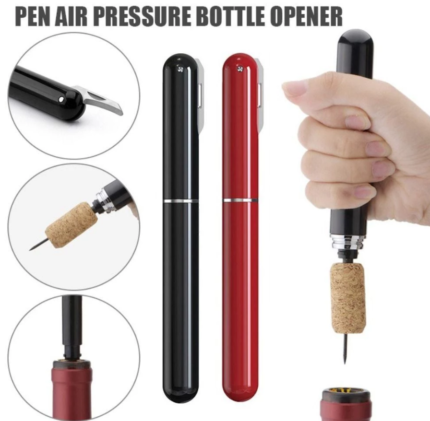 Pen Air Pressure Bottle Opener - lifestyle corporate gifts for corporate gifting in Singapore with custom logo branding.