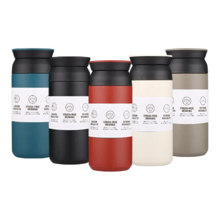 350ml Vacuum Flask - branded drinkware for corporate gifting in Singapore with custom logo branding. 350ml vacuum flask keeps coffee hot or water cold for hours with its excellent double-wall insulation.