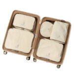 5 in 1 Nylon Travel Organizer - Travel corporate gifts for corporate gifting in Singapore with custom logo branding. 5 in 1 nylon travel organizers are lightweight, durable, and perfect for neat and easy travel packing.