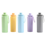 600ml collapsible water bottle - Drinkware corporate gifts for corporate gifting in Singapore with custom logo branding. This 600ml collapsible water bottle rolls up small to save precious space in your daily travel bag.