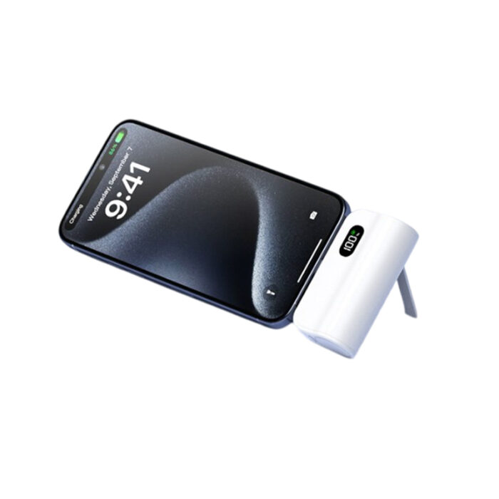 Dual Mini Powerbank - branded tech gifts for corporate gifting in Singapore with custom logo branding. This ultra-compact dual mini powerbank plugs directly into your smartphone for quick and reliable daily phone charging.