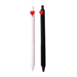 Heart Shape Gel Pen - branded stationery for corporate gifting in Singapore with custom logo branding.