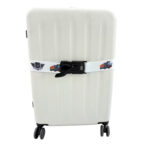 Luggage Strap with Weighing Scale - Travel corporate gifts for corporate gifting in Singapore with custom logo branding. It features a 3 digit resettable combination lock for extra travel security.
