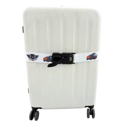 Luggage Strap with Weighing Scale - Travel corporate gifts for corporate gifting in Singapore with custom logo branding. It features a 3 digit resettable combination lock for extra travel security.
