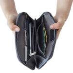 Multi-Compartment Travel Wallet - Travel corporate gifts for corporate gifting in Singapore with custom logo branding. Multi-Compartment Travel Wallet features a smart, layered layout that keeps your passport, cash, and tickets perfectly organized.