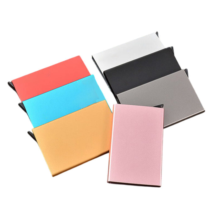 RFID Card Holder - branded tech gifts for corporate gifting in Singapore with custom logo branding. RFID Card Holder protects your cards from unwanted scanning and data theft.