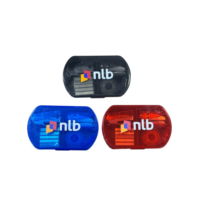 Stationery Set - Stationery corporate gifts for corporate gifting in Singapore with custom logo branding. Stationery Set includes a mini stapler, tape dispenser, hole puncher, and staples for everyday office tasks.
