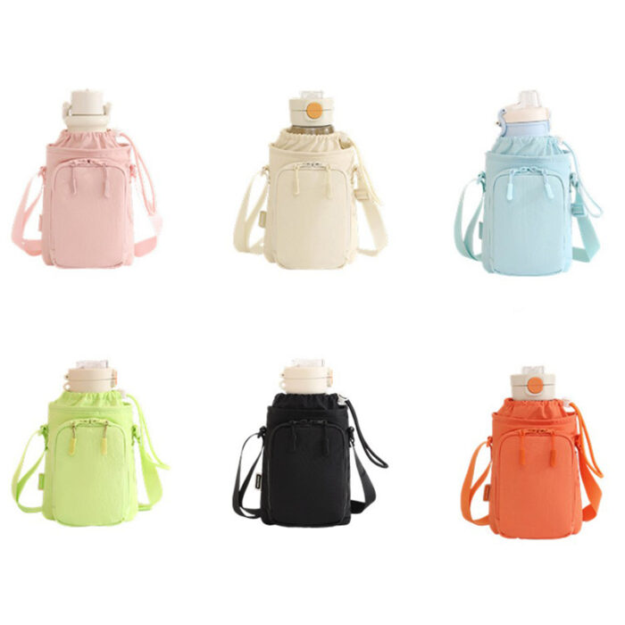 Waterbottle Crossbody Bag - branded bags and pouches for corporate gifting in Singapore with custom logo branding. Waterbottle crossbody bags are light, stylish, and great for travel, sports, outdoor trips, and daily use.
