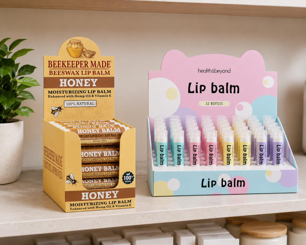 display boxes for lip blam