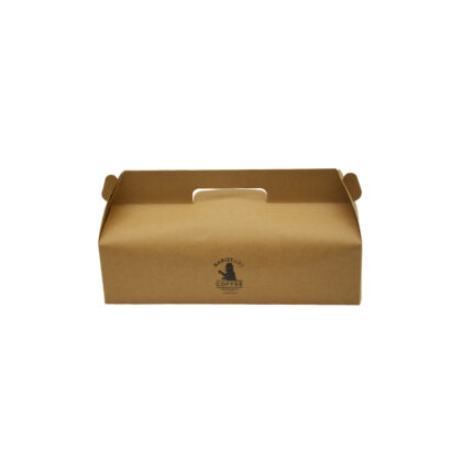 Kraft Paper Cake Box - custom packaging for corporate gifting in Singapore with custom logo branding. Kraft Paper Cake Box packaging offers a premium single-use solution for presenting and protecting delicious bakery treats with ease.