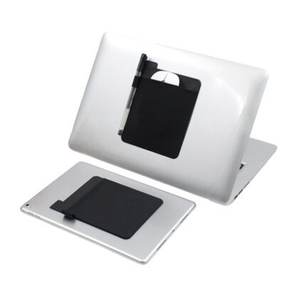 Laptop Stretchable Pocket with Pen Slot - branded tech gifts for corporate gifting in Singapore with custom logo branding. A mouse pouch is a small, protective case designed to store and carry a computer mouse.