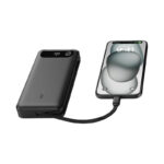ANKER Power Bank 20,000mAh - branded tech gifts for corporate gifting in Singapore with custom logo branding. Mini powerbank comes with four built-in cables, making it a convenient all-in-one charging solution.