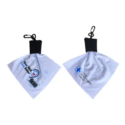 Microfibre Screen Cleaner in Pouch - custom corporate gift for corporate gifting in Singapore with custom logo branding. Cleaning cloth removes dust and fingerprints easily.