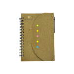 Spiral Notebook with Pen & Sticky Notes - Image 2