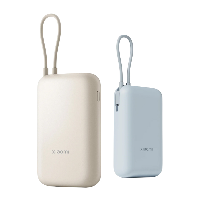 Xiaomi Power Bank 10000mAh- branded tech gifts for corporate gifting in Singapore with custom logo branding. Mini powerbank comes with four built-in cables, making it a convenient all-in-one charging solution.