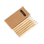 6-Colour Mini Pencil Set - branded stationery for corporate gifting in Singapore with custom logo branding.