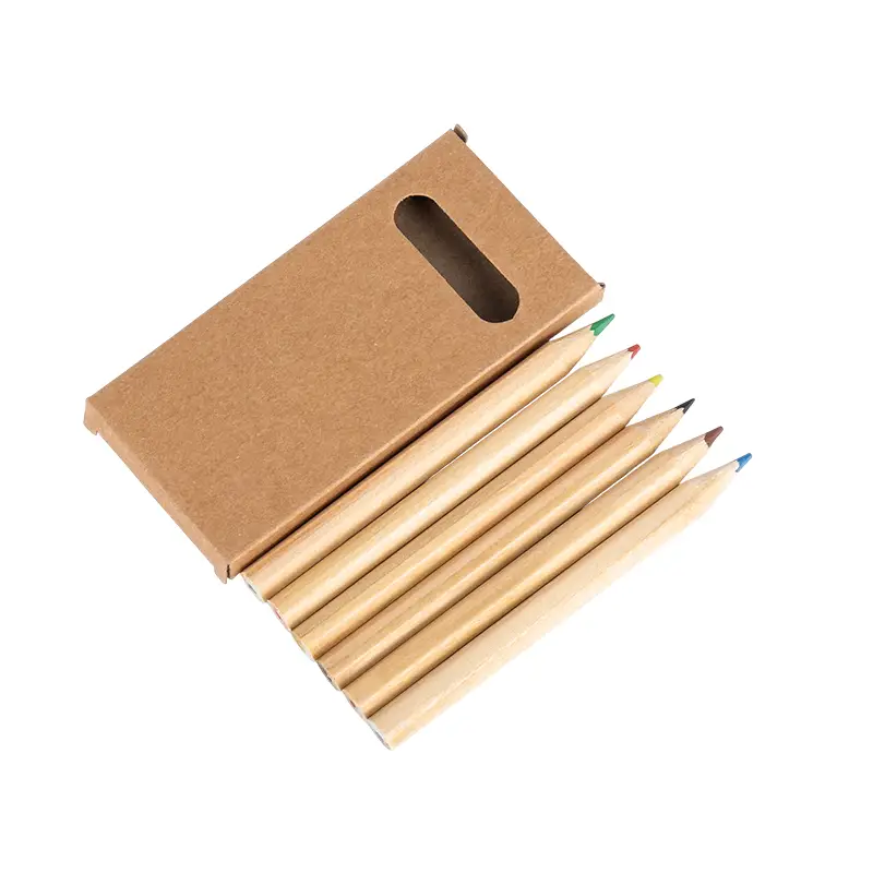 6-Colour Mini Pencil Set - branded stationery for corporate gifting in Singapore with custom logo branding.